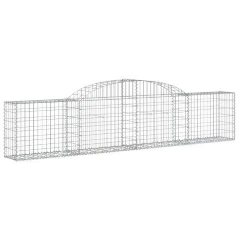 Kosze gabionowe, 12 szt., 300x30x60/80 cm, galwanizowane żelazo Kosze gabionowe, 12 szt., 300x30x60/80 cm, galwanizowane żelazo