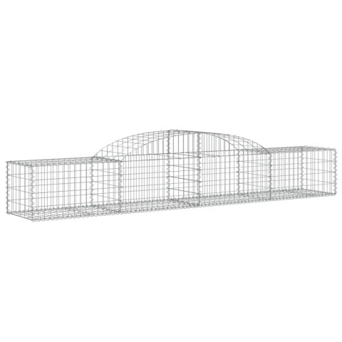 Kosze gabionowe, 12 szt, 300x50x40/60 cm, galwanizowane żelazo Kosze gabionowe, 12 szt, 300x50x40/60 cm, galwanizowane żelazo