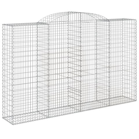 Kosze gabionowe, 5 szt, 300x50x180/200 cm, galwanizowane żelazo Kosze gabionowe, 5 szt, 300x50x180/200 cm, galwanizowane żelazo