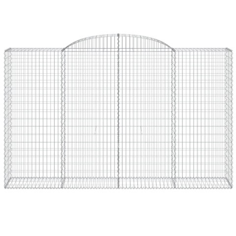 Kosze gabionowe, 5 szt, 300x50x180/200 cm, galwanizowane żelazo Kosze gabionowe, 5 szt, 300x50x180/200 cm, galwanizowane żelazo