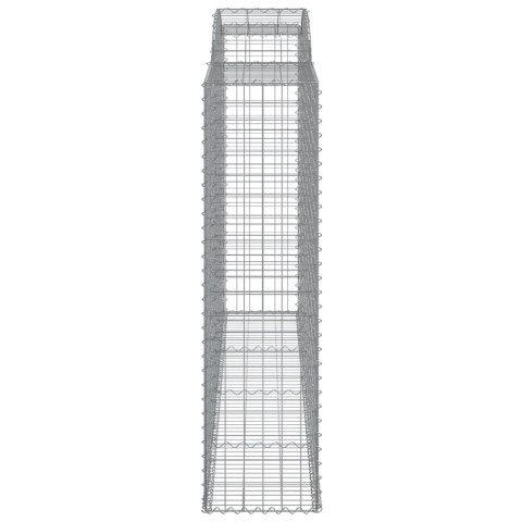 Kosze gabionowe, 5 szt, 300x50x180/200 cm, galwanizowane żelazo Kosze gabionowe, 5 szt, 300x50x180/200 cm, galwanizowane żelazo