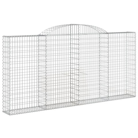 Kosze gabionowe, 6 szt, 300x30x140/160 cm, galwanizowane żelazo Kosze gabionowe, 6 szt, 300x30x140/160 cm, galwanizowane żelazo