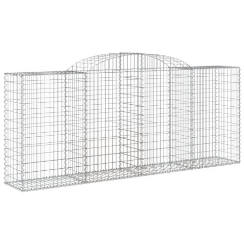 Kosze gabionowe, 6 szt, 300x50x120/140 cm, galwanizowane żelazo Kosze gabionowe, 6 szt, 300x50x120/140 cm, galwanizowane żelazo