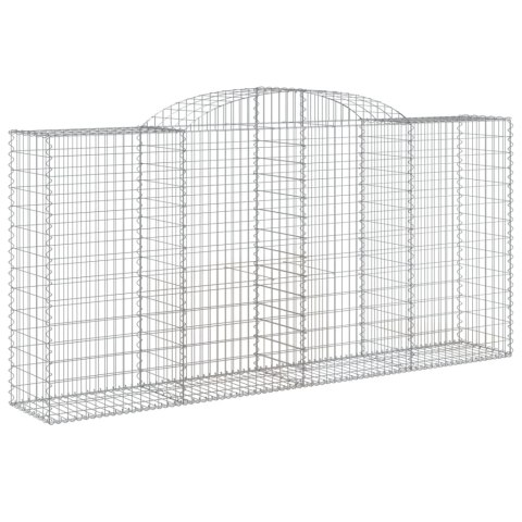Kosze gabionowe, 6 szt, 300x50x140/160 cm, galwanizowane żelazo Kosze gabionowe, 6 szt, 300x50x140/160 cm, galwanizowane żelazo