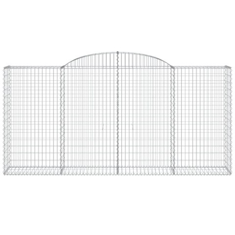 Kosze gabionowe, 6 szt, 300x50x140/160 cm, galwanizowane żelazo Kosze gabionowe, 6 szt, 300x50x140/160 cm, galwanizowane żelazo