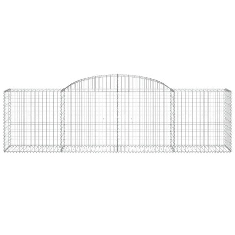 Kosze gabionowe, 7 szt., 300x50x80/100 cm, galwanizowane żelazo Kosze gabionowe, 7 szt., 300x50x80/100 cm, galwanizowane żelazo