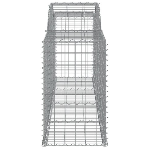 Kosze gabionowe, 7 szt., 300x50x80/100 cm, galwanizowane żelazo Kosze gabionowe, 7 szt., 300x50x80/100 cm, galwanizowane żelazo
