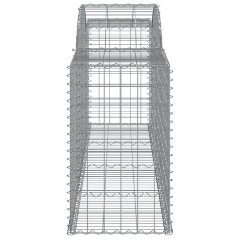 Kosze gabionowe, 8 szt., 300x50x80/100 cm, galwanizowane żelazo Kosze gabionowe, 8 szt., 300x50x80/100 cm, galwanizowane żelazo