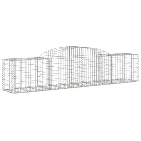 Kosze gabionowe, 9 szt., 300x50x60/80 cm, galwanizowane żelazo Kosze gabionowe, 9 szt., 300x50x60/80 cm, galwanizowane żelazo
