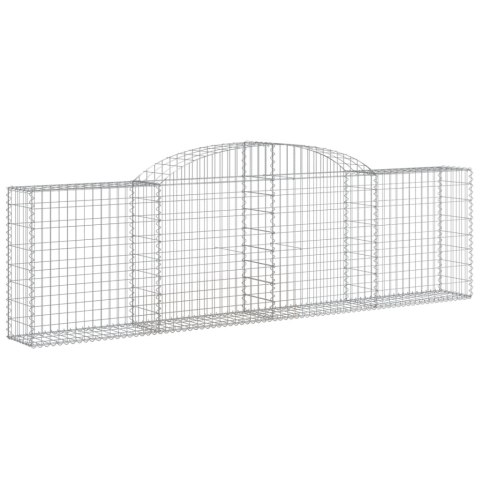 Kosze gabionowe, 10 szt, 300x30x80/100 cm, galwanizowane żelazo Kosze gabionowe, 10 szt, 300x30x80/100 cm, galwanizowane żelazo