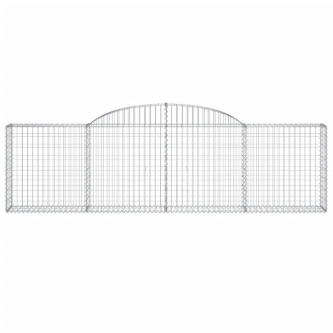 Kosze gabionowe, 10 szt, 300x30x80/100 cm, galwanizowane żelazo Kosze gabionowe, 10 szt, 300x30x80/100 cm, galwanizowane żelazo
