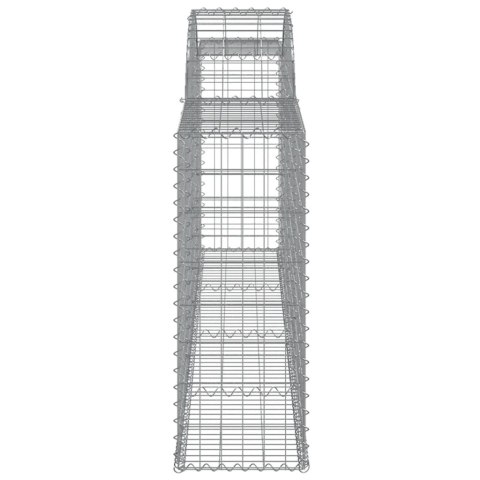 Kosze gabionowe, 10 szt, 300x30x80/100 cm, galwanizowane żelazo Kosze gabionowe, 10 szt, 300x30x80/100 cm, galwanizowane żelazo