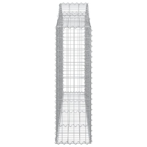 Kosze gabionowe, 11 szt, 200x30x100/120cm, galwanizowane żelazo Kosze gabionowe, 11 szt, 200x30x100/120cm, galwanizowane żelazo