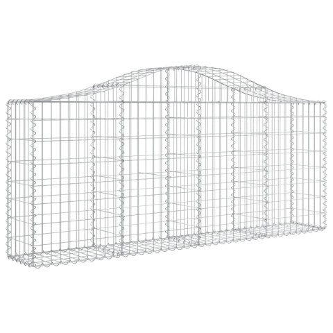 Kosze gabionowe, 13 szt, 200x30x80/100 cm, galwanizowane żelazo Kosze gabionowe, 13 szt, 200x30x80/100 cm, galwanizowane żelazo
