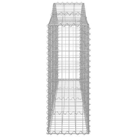 Kosze gabionowe, 13 szt, 200x30x80/100 cm, galwanizowane żelazo Kosze gabionowe, 13 szt, 200x30x80/100 cm, galwanizowane żelazo
