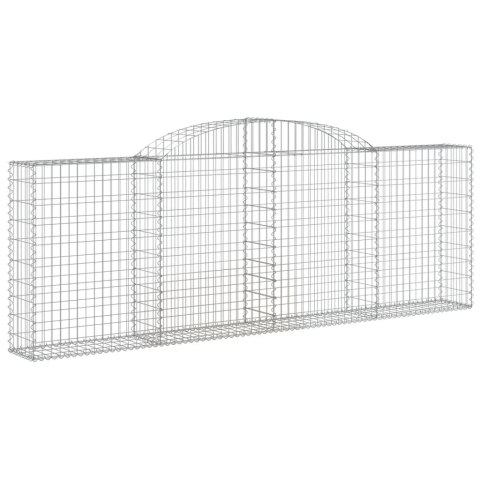 Kosze gabionowe, 8 szt, 300x30x100/120 cm, galwanizowane żelazo Kosze gabionowe, 8 szt, 300x30x100/120 cm, galwanizowane żelazo