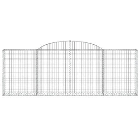 Kosze gabionowe, 8 szt, 300x30x100/120 cm, galwanizowane żelazo Kosze gabionowe, 8 szt, 300x30x100/120 cm, galwanizowane żelazo