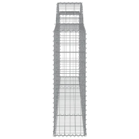 Kosze gabionowe, 8 szt, 300x30x100/120 cm, galwanizowane żelazo Kosze gabionowe, 8 szt, 300x30x100/120 cm, galwanizowane żelazo