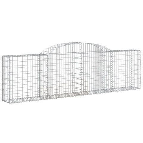 Kosze gabionowe, 9 szt, 300x30x80/100 cm, galwanizowane żelazo Kosze gabionowe, 9 szt, 300x30x80/100 cm, galwanizowane żelazo