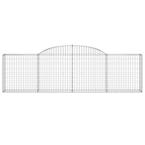 Kosze gabionowe, 9 szt, 300x30x80/100 cm, galwanizowane żelazo Kosze gabionowe, 9 szt, 300x30x80/100 cm, galwanizowane żelazo