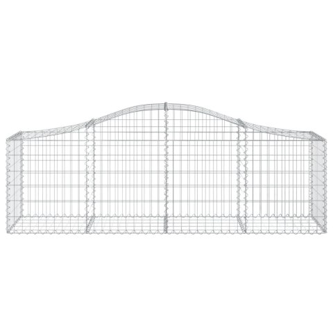 Kosze gabionowe, 13 szt, 200x50x60/80 cm, galwanizowane żelazo Kosze gabionowe, 13 szt, 200x50x60/80 cm, galwanizowane żelazo