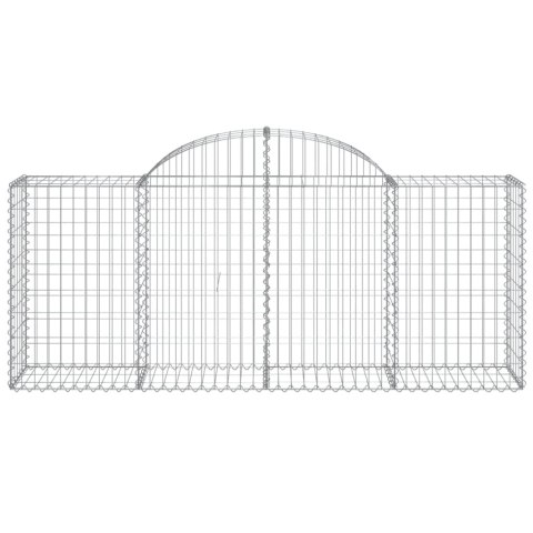 Kosze gabionowe, 13 szt, 200x50x80/100 cm, galwanizowane żelazo Kosze gabionowe, 13 szt, 200x50x80/100 cm, galwanizowane żelazo