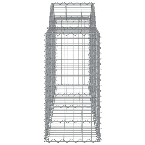 Kosze gabionowe, 13 szt, 200x50x80/100 cm, galwanizowane żelazo Kosze gabionowe, 13 szt, 200x50x80/100 cm, galwanizowane żelazo
