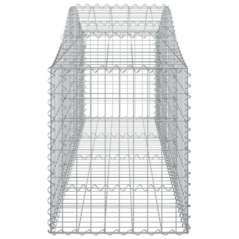 Kosze gabionowe, 14 szt, 200x50x60/80 cm, galwanizowane żelazo Kosze gabionowe, 14 szt, 200x50x60/80 cm, galwanizowane żelazo