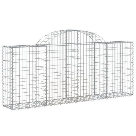 Kosze gabionowe, 15 szt, 200x30x80/100 cm, galwanizowane żelazo Kosze gabionowe, 15 szt, 200x30x80/100 cm, galwanizowane żelazo