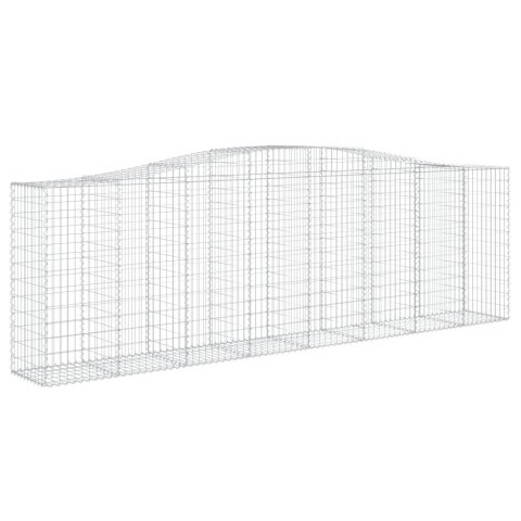 Kosze gabionowe, 5 szt, 400x50x120/140 cm, galwanizowane żelazo Kosze gabionowe, 5 szt, 400x50x120/140 cm, galwanizowane żelazo