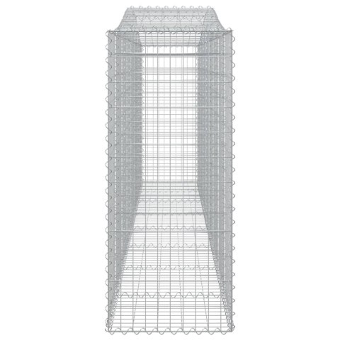 Kosze gabionowe, 5 szt, 400x50x120/140 cm, galwanizowane żelazo Kosze gabionowe, 5 szt, 400x50x120/140 cm, galwanizowane żelazo