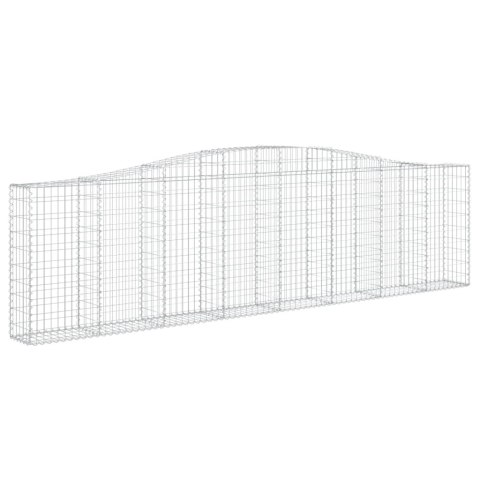 Kosze gabionowe, 6 szt, 400x30x100/120 cm, galwanizowane żelazo Kosze gabionowe, 6 szt, 400x30x100/120 cm, galwanizowane żelazo