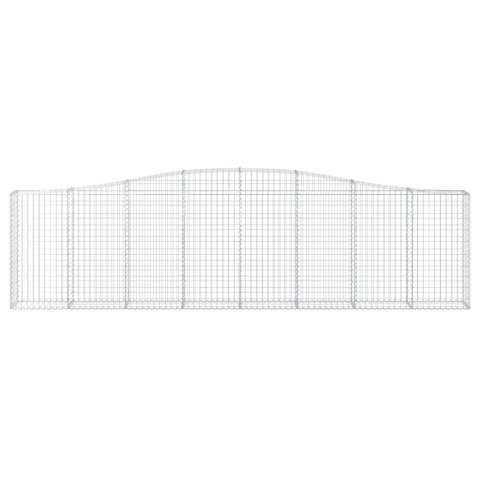 Kosze gabionowe, 6 szt, 400x30x100/120 cm, galwanizowane żelazo Kosze gabionowe, 6 szt, 400x30x100/120 cm, galwanizowane żelazo