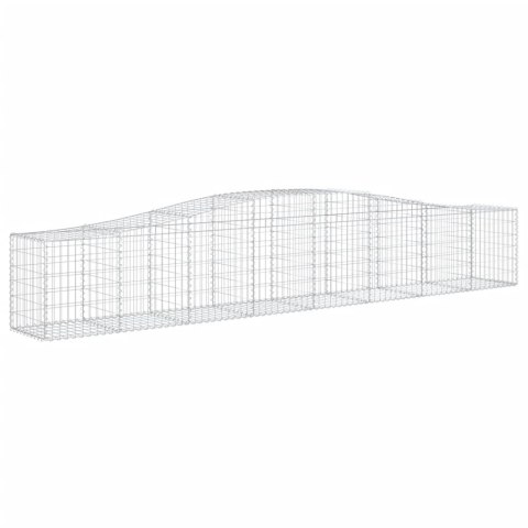 Kosze gabionowe, 7 szt, 400x50x60/80 cm, galwanizowane żelazo Kosze gabionowe, 7 szt, 400x50x60/80 cm, galwanizowane żelazo