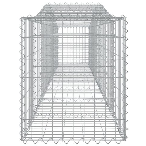 Kosze gabionowe, 7 szt, 400x50x60/80 cm, galwanizowane żelazo Kosze gabionowe, 7 szt, 400x50x60/80 cm, galwanizowane żelazo