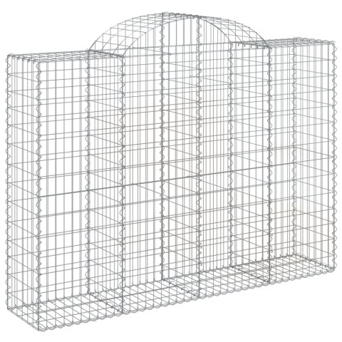 Kosze gabionowe, 8 szt, 200x50x140/160 cm, galwanizowane żelazo Kosze gabionowe, 8 szt, 200x50x140/160 cm, galwanizowane żelazo