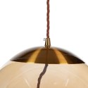 Lampa Sufitowa Szampan Szkło Metal 30 x 30 x 30 cm