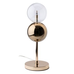 Lampa stołowa Złoty Szkło Żelazo Hierro/Cristal 28 W 220 V 240 V 220 -240 V 15 x 15 x 48 cm