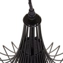 Lampa Sufitowa Czarny 30 x 30 x 45 cm Żelazo Ø 30 cm