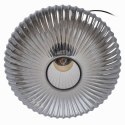 Lampa Sufitowa Szkło Szary Złoty Metal 30 x 30 x 26 cm