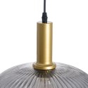 Lampa Sufitowa Szkło Szary Złoty Metal 30 x 30 x 26 cm