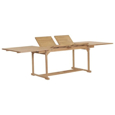 Rozkładany stół ogrodowy, 180-280x100x75 cm, lite drewno tekowe Rozkładany stół ogrodowy, 180-280x100x75 cm, lite drewno tekowe
