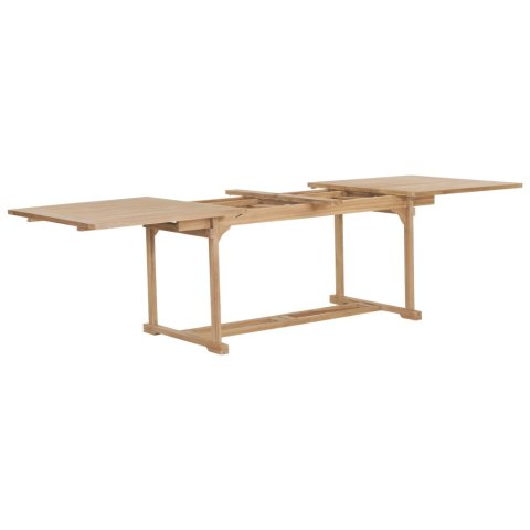 Rozkładany stół ogrodowy, 180-280x100x75 cm, lite drewno tekowe Rozkładany stół ogrodowy, 180-280x100x75 cm, lite drewno tekowe
