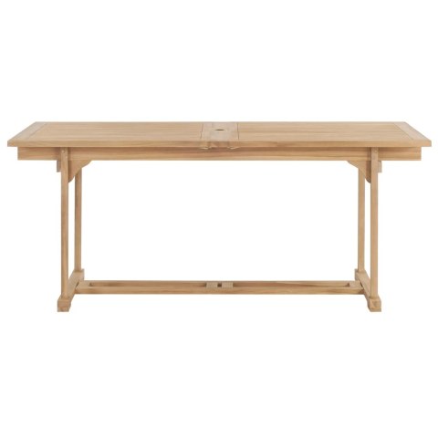 Rozkładany stół ogrodowy, 180-280x100x75 cm, lite drewno tekowe Rozkładany stół ogrodowy, 180-280x100x75 cm, lite drewno tekowe