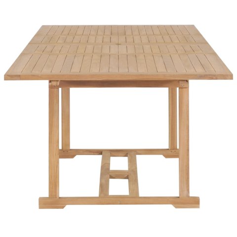 Rozkładany stół ogrodowy, 180-280x100x75 cm, lite drewno tekowe Rozkładany stół ogrodowy, 180-280x100x75 cm, lite drewno tekowe
