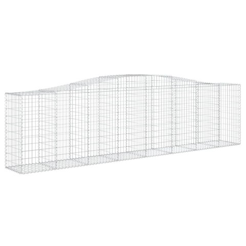 Kosze gabionowe, 5 szt, 400x50x100/120 cm, galwanizowane żelazo Kosze gabionowe, 5 szt, 400x50x100/120 cm, galwanizowane żelazo