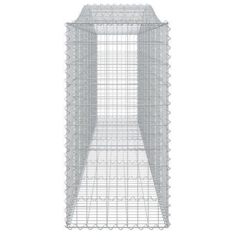 Kosze gabionowe, 5 szt, 400x50x100/120 cm, galwanizowane żelazo Kosze gabionowe, 5 szt, 400x50x100/120 cm, galwanizowane żelazo
