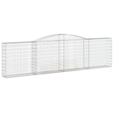 Kosze gabionowe, 6 szt, 400x30x100/120 cm, galwanizowane żelazo Kosze gabionowe, 6 szt, 400x30x100/120 cm, galwanizowane żelazo