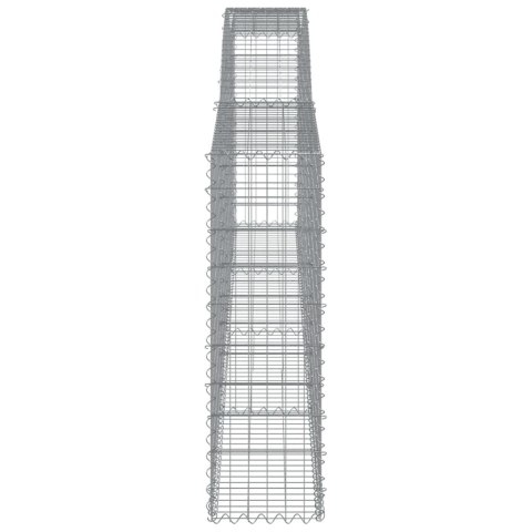 Kosze gabionowe, 6 szt, 400x30x100/120 cm, galwanizowane żelazo Kosze gabionowe, 6 szt, 400x30x100/120 cm, galwanizowane żelazo