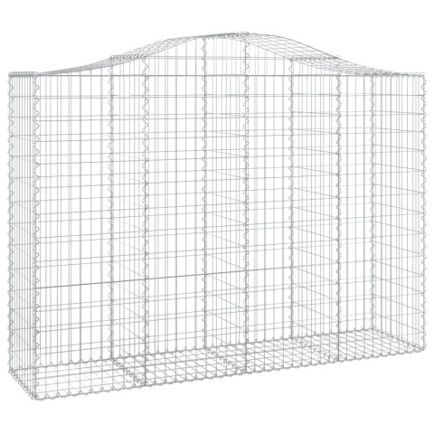 Kosze gabionowe, 7 szt, 200x50x140/160 cm, galwanizowane żelazo Kosze gabionowe, 7 szt, 200x50x140/160 cm, galwanizowane żelazo